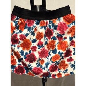 Blue Rain Floral Mini Skirt - Women's Size M/8-10 - Super Cute! Great Condition